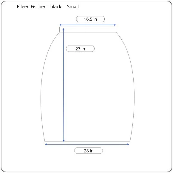 Eileen Fisher Black Linen Blend Midi Skirt Small - Picture 10 of 10